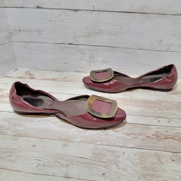 Roger Vivier D'Orsay patent leather ballet flats - Picture 7 of 11
